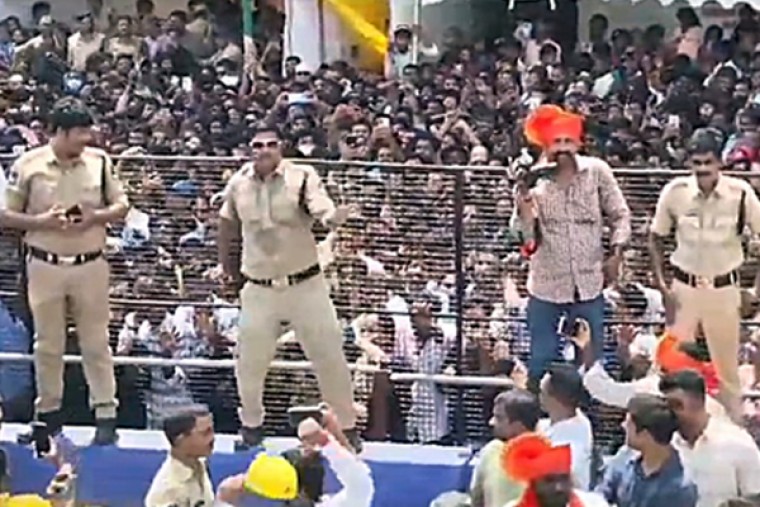 Hyderabad cops steal the limelight at Ganesh festivities