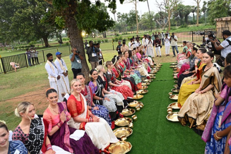 Miss World Temple Visit Sparks Uproar in Telangana