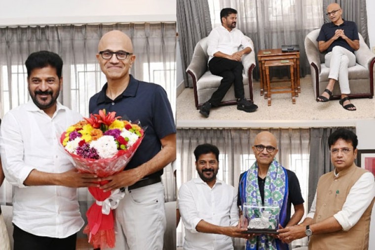 Satya Nadella Reaffirms Microsoft's Commitment to Partner with Telangana Government on Economic Growth Initiatives