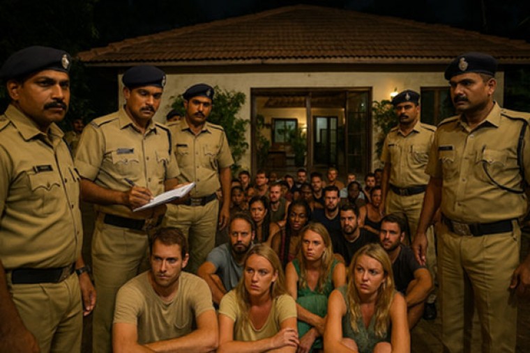 Foreigners' Illegal Party Raided in Hyderabad