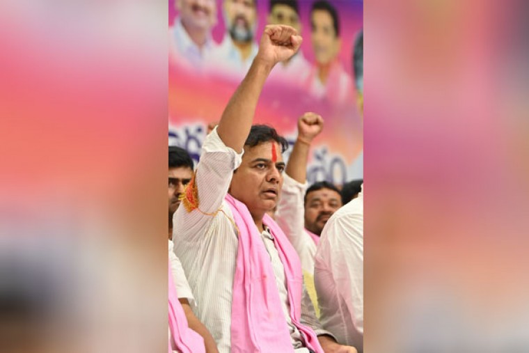 KTR Warns Telangana Police, Slams Congress and BJP in Fiery BRS Address