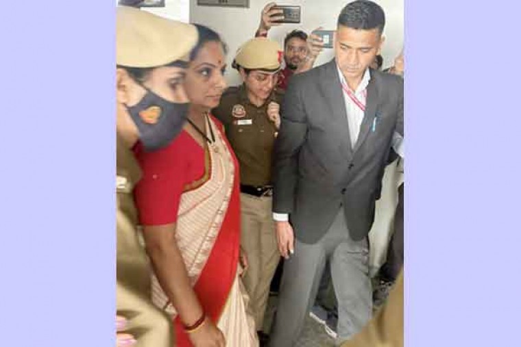 Delhi court allows BRS MLC Kavitha to meet sons, mother, other family members in ED custody