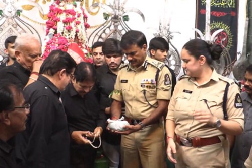 Bibi Ka Alam Procession Held in Hyderabad Amid Heavy Security