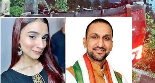Congress Feroz Khan Daughter  killed in car crash in Hyderabad
