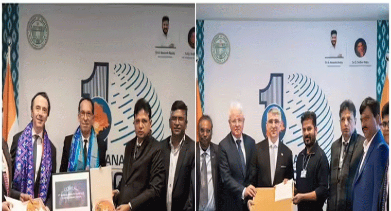 దావోస్‌లో తెలంగాణకు పెట్టుబడుల వెల్లువ,,,,రూ. 6 వేల కోట్ల గ్రీన్ ఎనర్జీ ప్రాజెక్టు