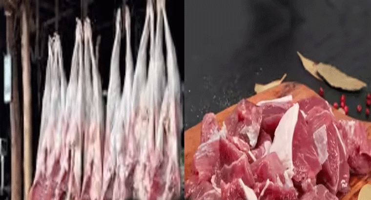 కామారెడ్డి జిల్లా లింగంపేటలో మటన్ ధరలను పెంచారని.. స్థానికుల నిరసన