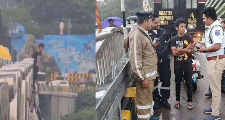 దుర్గం చెరువు కేబుల్ బ్రిడ్జిపై ఆత్మహత్య యత్నం.. యువకుడి ప్రాణాలు కాపాడిన హైడ్రా సిబ్బంది..!

