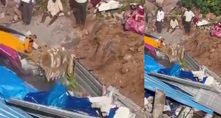 ప్రభుత్వ స్థలాల సంరక్షణ.. పుప్పాలగూడలో అక్రమ కట్టడాల కూల్చివేత..! 

