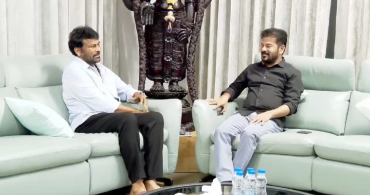 టాలీవుడ్ మెగాస్టార్ చిరంజీవి తెలంగాణ ముఖ్యమంత్రి రేవంత్‌రెడ్డిని కలిశారు