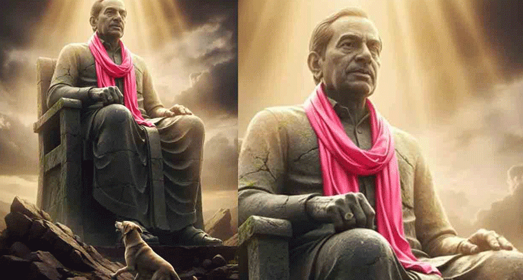 కేటీఆర్ అరుదైన షేర్: తండ్రి ఫోటోతో పెట్టిన పోస్ట్ వైరల్