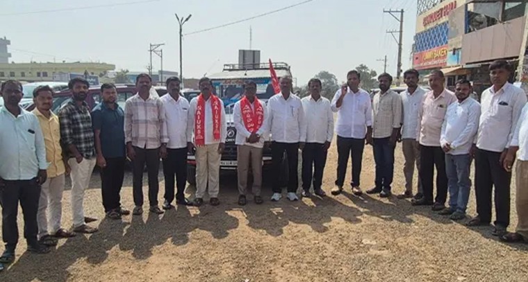 హైదరాబాద్‌లో కమ్యూనిస్టు పార్టీ వందేళ్ల సదస్సు.. నారాయణపేట నుండి తరలివెళ్లిన సిపిఐ (ఎంఎల్) మాస్ లైన్ బృందం

