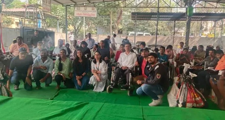 అత్తాపూర్‌లో కండర క్షీణత బాధితులకు రియల్ పేజ్ సాఫ్ట్‌వేర్ సహకారంతో సామాజిక సేవా కార్యక్రమం

