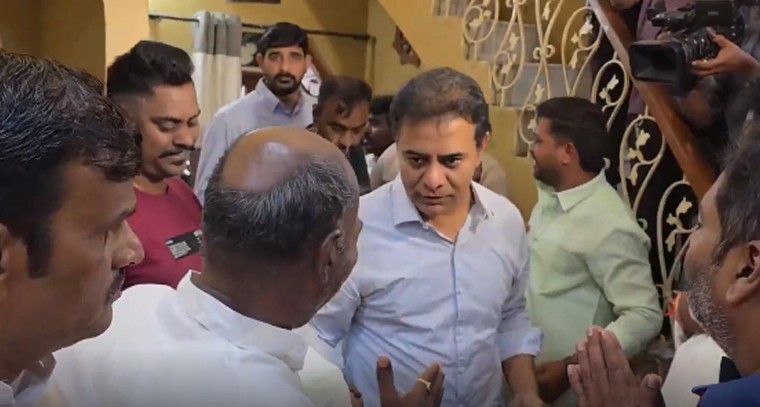 జూబ్లీహిల్స్‌లో కాంగ్రెస్‌ రౌడీయిజంపై కేటీఆర్‌ ఆగ్రహం.. బీఆర్‌ఎస్‌ కార్యకర్తపై దాడి

