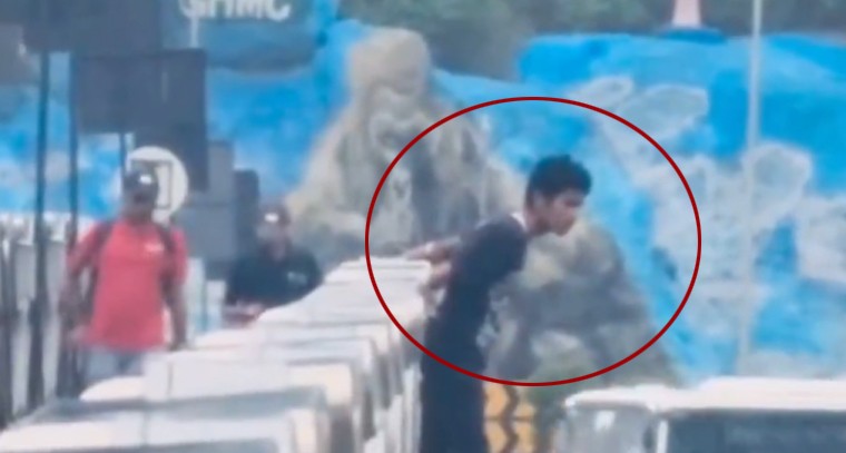 దుర్గంచెరువులో దూక‌బోతున్న... యువ‌కుడిని కాపాడిన హైడ్రా