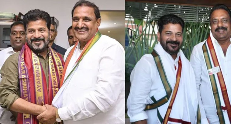 ట్రెజరీ బెంచీల వైపు కూర్చున్న ఫిరాయింపు ఎమ్మెల్యేలు
