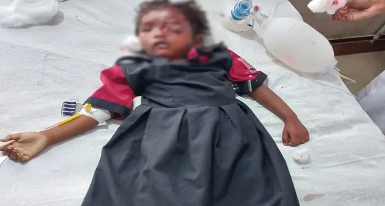 స్కూల్ బస్సు కింద పడి చిన్నారి మృతి.. నల్గొండలో విషాదం

