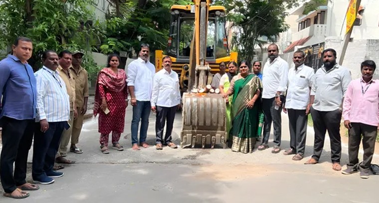 వైశాల్ నగర్‌లో నూతన సీసీ రోడ్ పనుల శంకుస్థాపన

