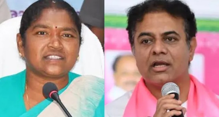 మంత్రి సీతక్క ఆసక్తికర వ్యాఖ్యలు.. కేటీఆర్‌పై విమర్శలు  

