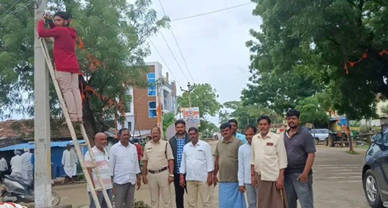 రాంపుర్ గ్రామంలో సీసీ కెమెరాల ఏర్పాటు.. నేరాల నిరోధానికి ముందడుగు

