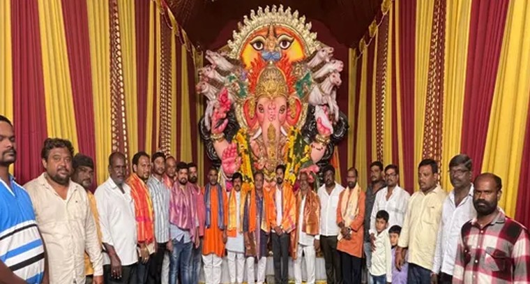 బార్కాస్ వినాయకుడిని దర్శించుకున్న బీజేపీ నాయకులు

