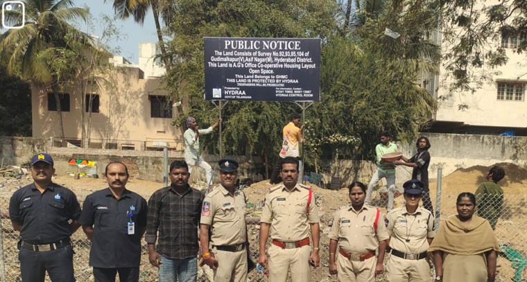 గుడిమ‌ల్కాపూర్‌లో పార్కు క‌బ్జాల‌కు విముక్తి..