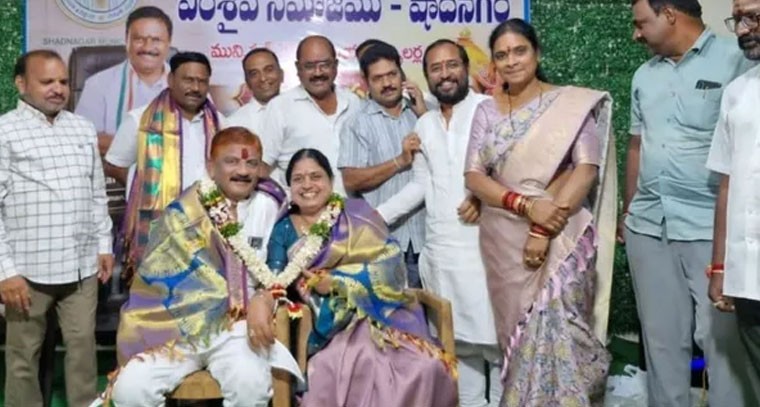 షాద్ నగర్ వీరశైవ సమాజం ఆధ్వర్యంలో ఘన సన్మానం