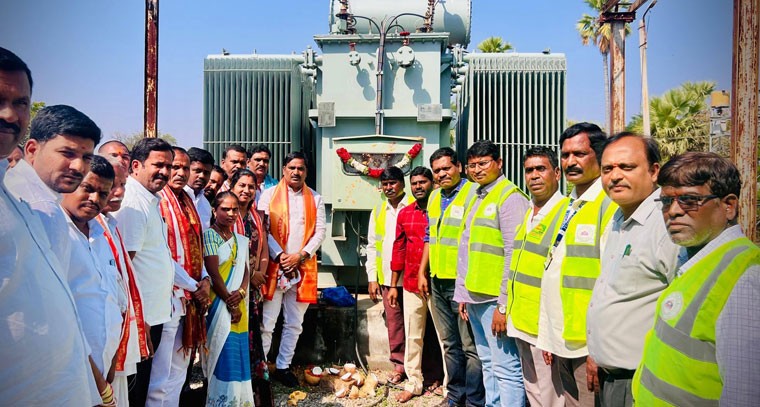 నూతన కరెంట్ సబ్‌స్టేషన్‌ను ప్రారంభించిన బీర్ల ఐలయ్య