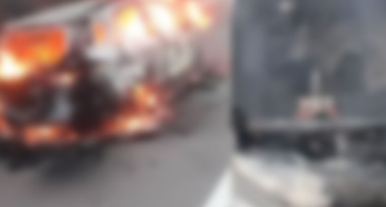 ORRపై ఘోర ప్రమాదం.. భయానక ఫొటో