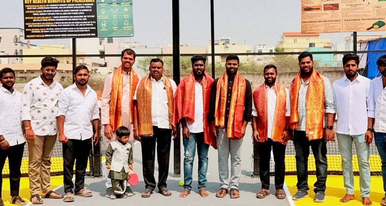  బోడుప్పల్ సర్కిల్ అశోక్ నగర్ కాలనీలో పిక్ బాల్ కోర్ట్ ప్రారంభం