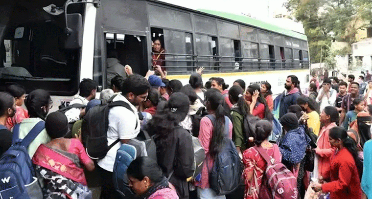 సంక్రాంతి రద్దీ.. హైదరాబాద్​లో కిక్కిరిసిపోతున్న రైళ్లు, బస్సులు