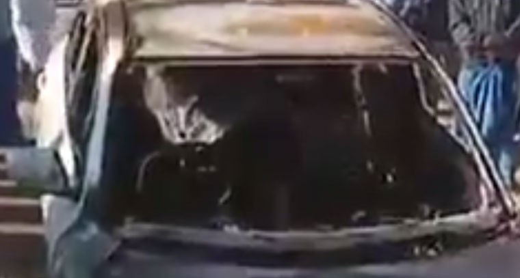 సర్పంచ్ ఎన్నికల టెన్షన్.. మాజీ ఎంపీపీ కారుకు నిప్పు