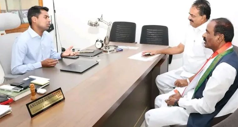 అర్హులైన పేదలకు న్యాయం చేయాలని కలెక్టర్ కు వినతి