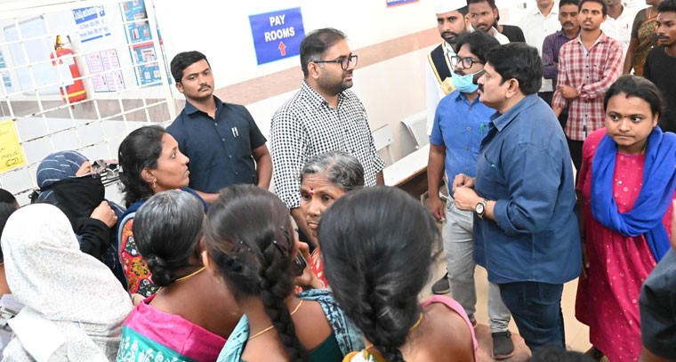 మాతా శిశు సంరక్షణ కేంద్రాన్ని ఆకస్మికంగా తనిఖీ చేసిన జిల్లా కలెక్టర్