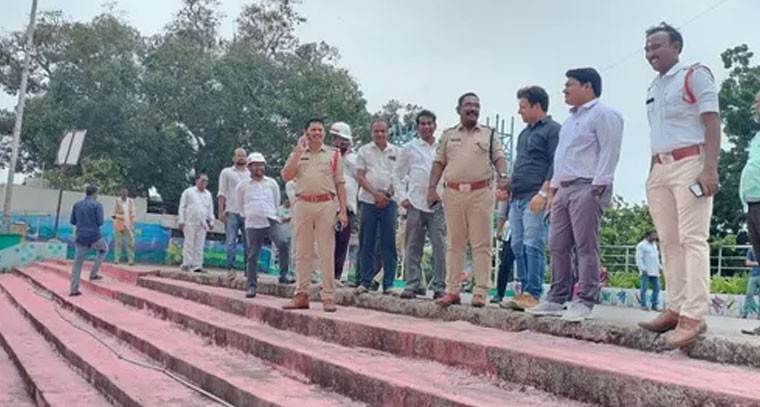 వినాయక నిమజ్జన ఏర్పాట్ల పరిశీలన..