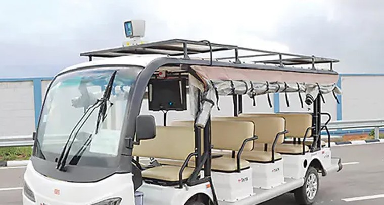 హైదరాబాద్ లో డ్రైవర్ రహిత మినీ బస్సులు
