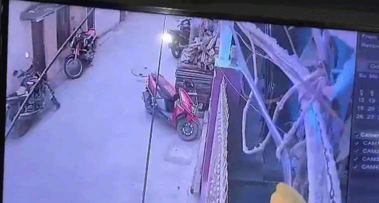 దొంగను తరిమికొట్టిన బాలిక