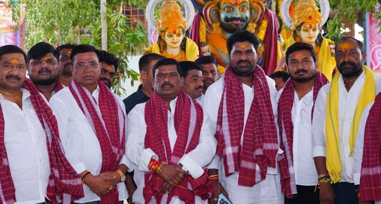 ఐలాపూర్ మల్లన్న జాతరలో పాల్గొన్న ఎమ్మెల్యే జిఎంఆర్ 
