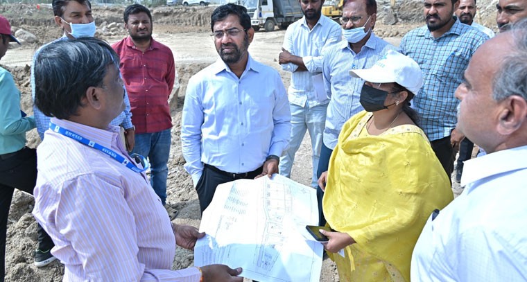 కొత్త ఎస్టీపీల పనులు సందర్శించిన జలమండలి ఎండీ అశోక్ రెడ్డి