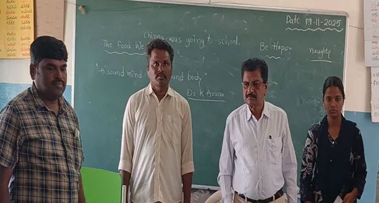 పోలింగ్ కేంద్రాలను పరిశీలించిన యాదగిరి