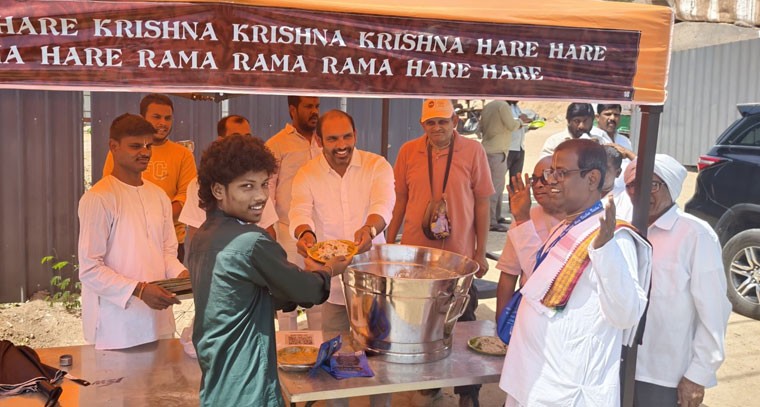 ఇస్కాన్ సైబరాబాద్ ట్రస్ట్ ఆధ్వర్యంలో నిత్య ఉచిత బ్రేక్ ఫాస్ట్ సేవ ప్రారంభం