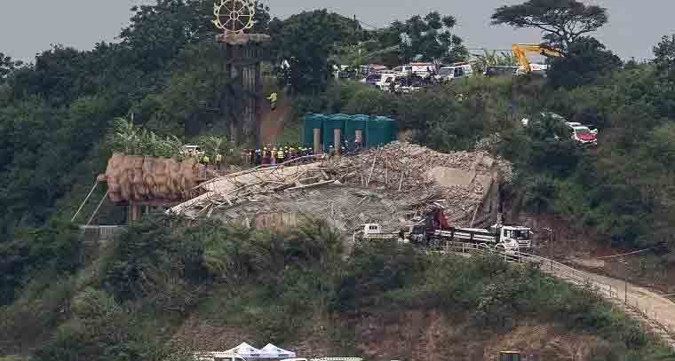 దక్షిణాఫ్రికాలో కుప్పకూలిన హిందూ దేవాలయం 
