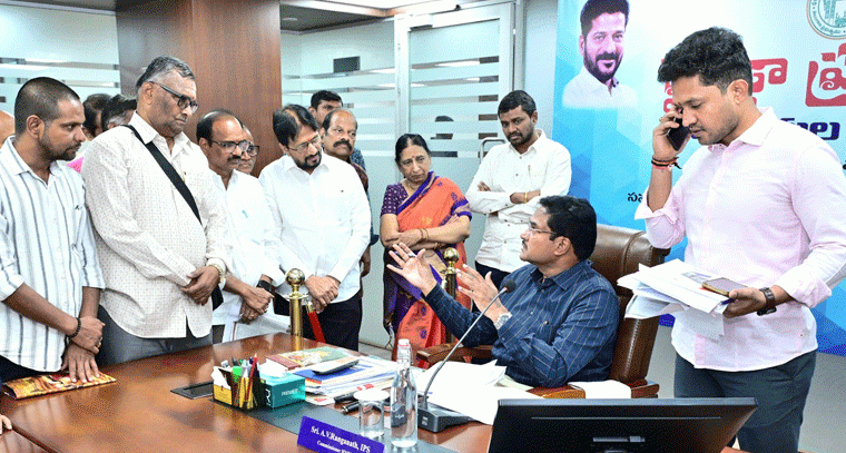 హైడ్రా ప్ర‌జావాణికి 72 ఫిర్యాదులు