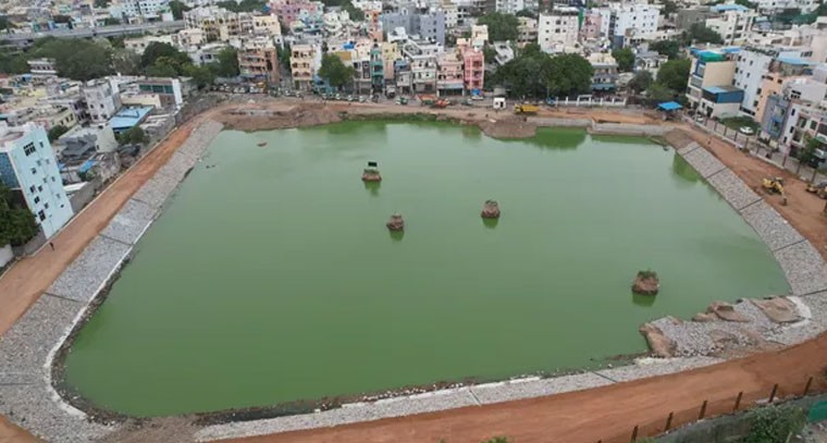 'బతుకమ్మ కుంట'ను బతికించిన హైడ్రా
