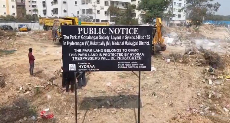 గోపాల్‌న‌గ‌ర్‌లో పార్కును కాపాడిన హైడ్రా