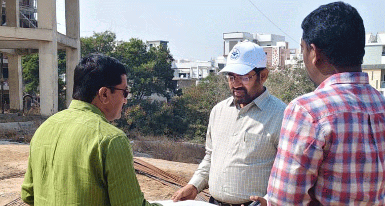 గచ్చిబౌలి పరిధిలో పర్యటించిన జలమండలి ఎండీ