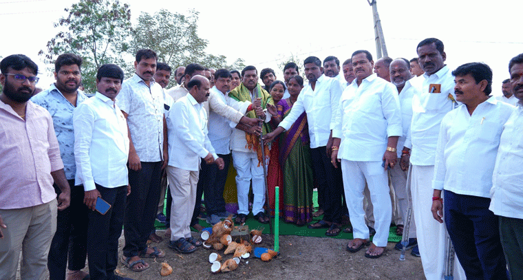 క్యాసారం, లకడారంలలో 50 లక్షల రూపాయల అభివృద్ధి పనులకు శంకుస్థాపన 