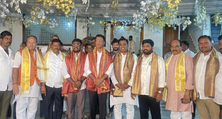 వెలిమెల అనంత పద్మనాభ స్వామి కళ్యాణ మహోత్సవంలో పాల్గొన్న గడీల శ్రీకాంత్ గౌడ్ 