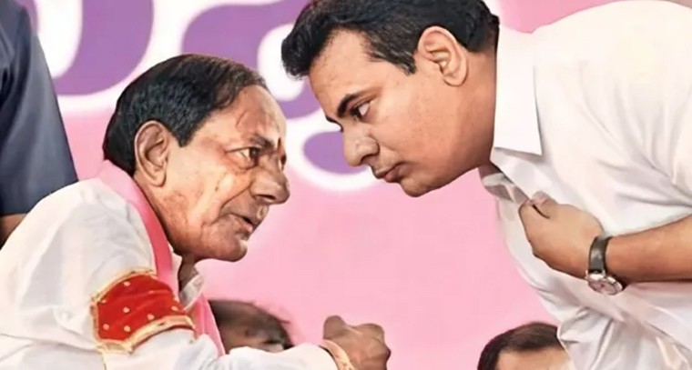 ఎర్ర‌వ‌ల్లి ఫామ్‌హౌస్‌లో కేసీఆర్‌తో కేటీఆర్ భేటీ