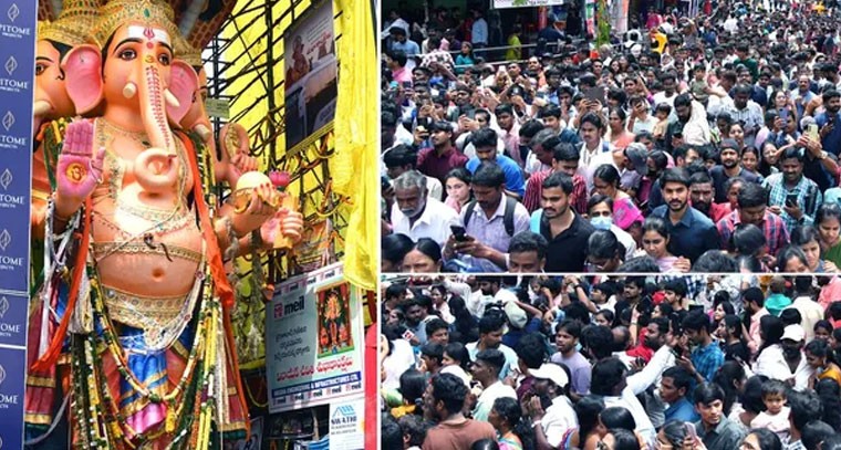 భక్తసంద్రంగా మారిన ఖైరతాబాద్