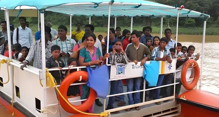  కిన్నెరసానిలో పర్యాటక సందడి